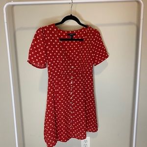 Forever21 Red Floral Dress
